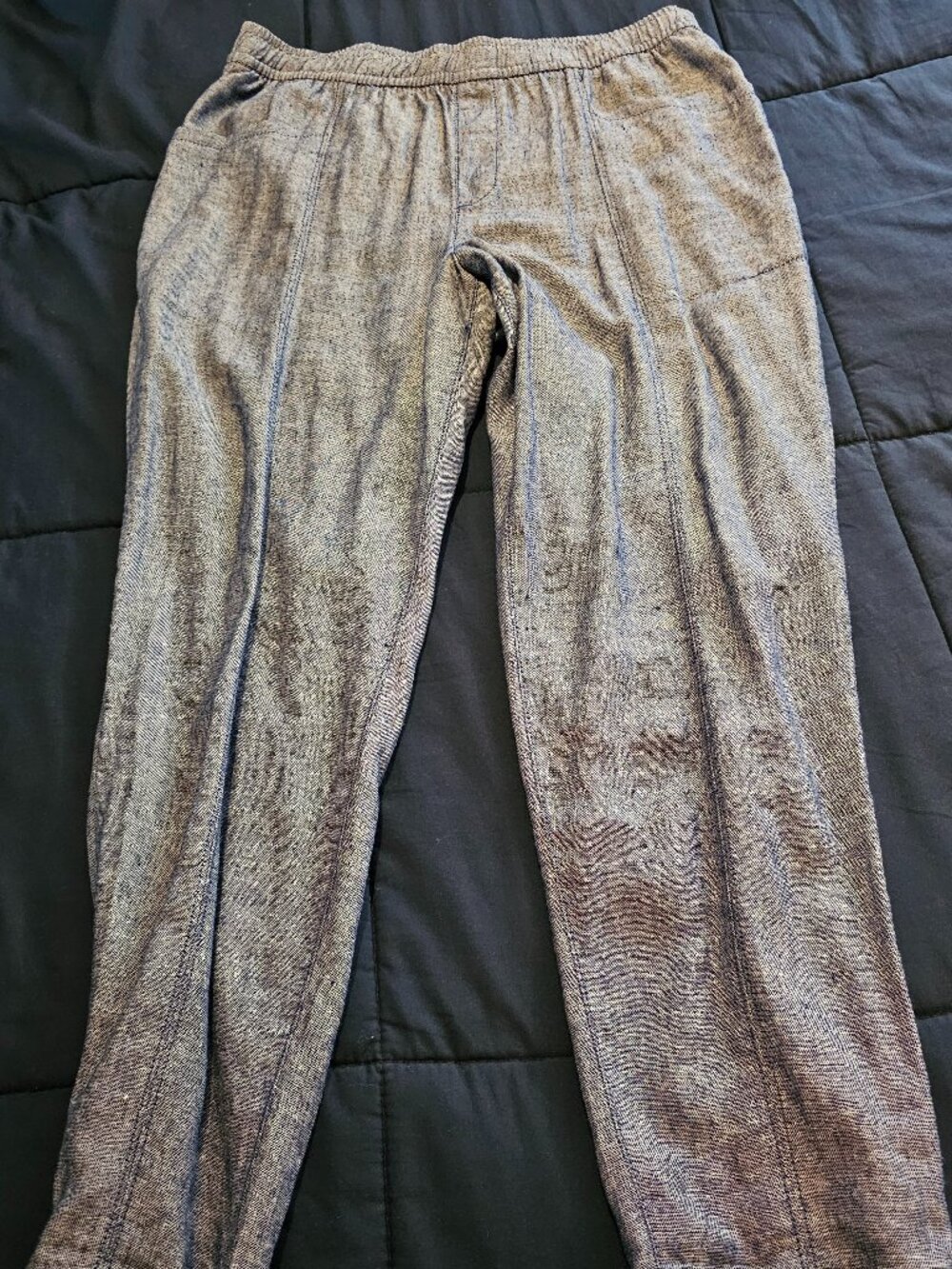 Old Navy Blue Linen Ankle Pants Sz M
